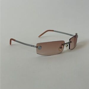 Vintage CHANEL Brown and Silver Sunglasses
